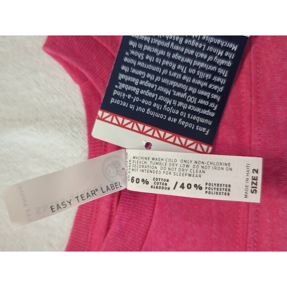 Official MiLB Pawtucket Red Sox Shirt – Pink, Size 2T - Picture 3 of 5